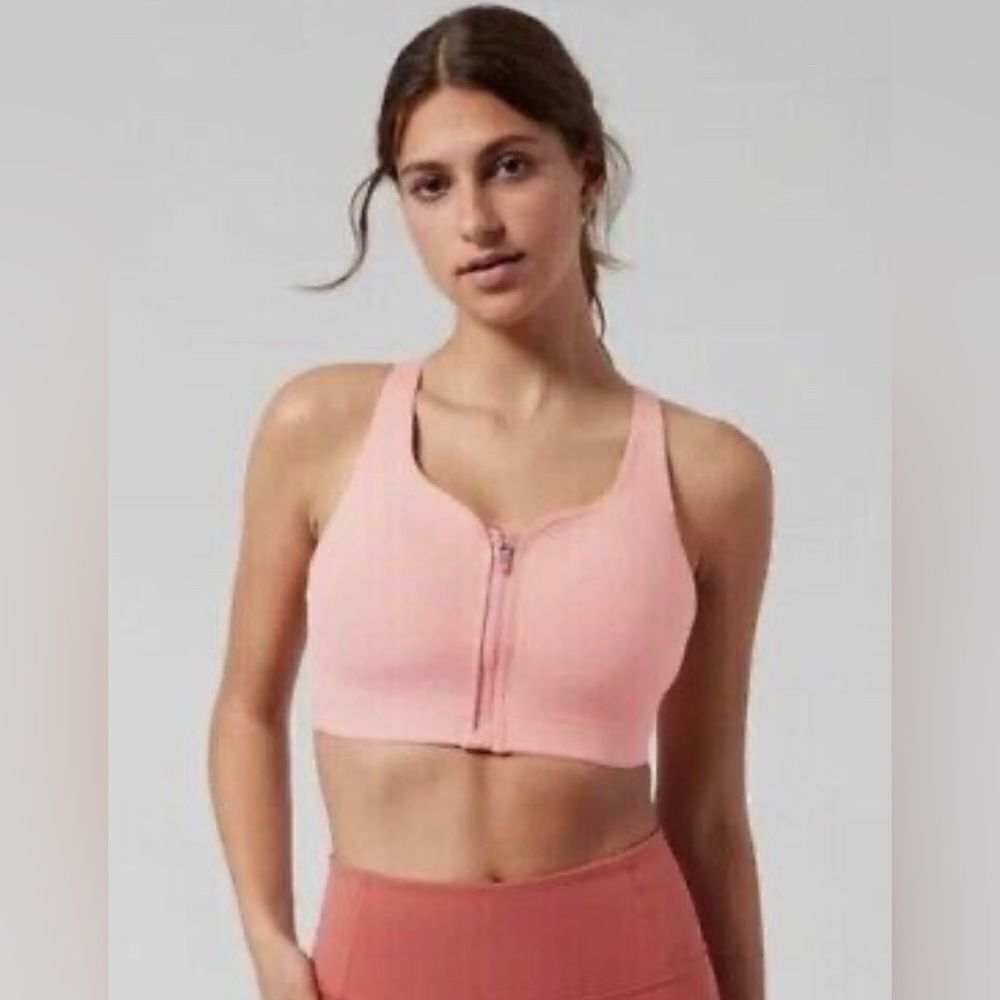 Athleta Advance Zip Front Bra size 32DD.